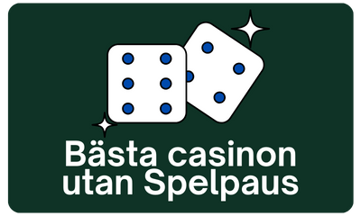 Bästa casinon utan Spelpaus